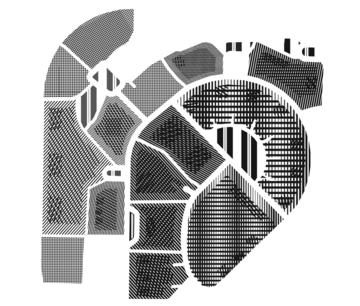 Aerial Collage Map of Harvard Square in Cambridge, MA